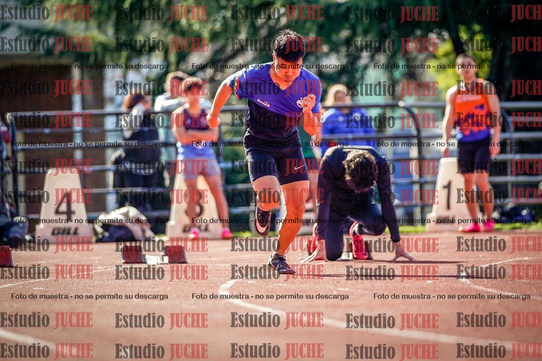 Fotos de los 100 m llanos de varones