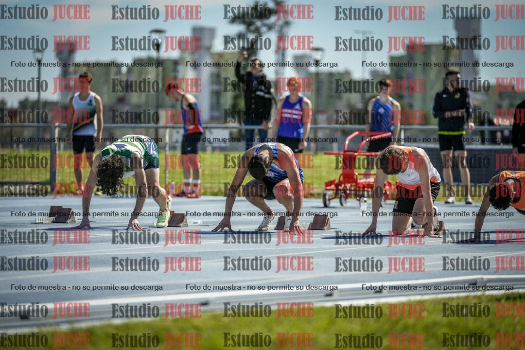 Fotos de los 100 m llanos de varones