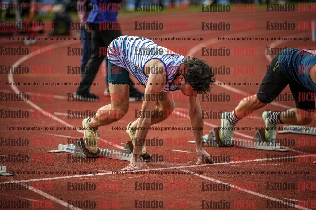 Fotos de los 100 m llanos de varones