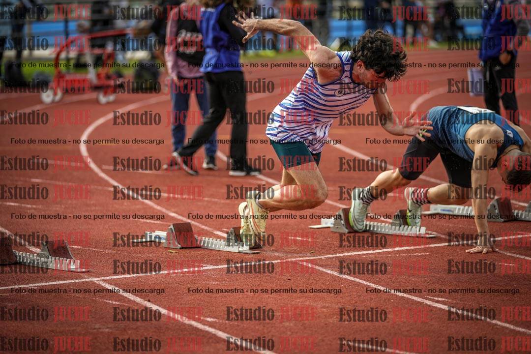 Fotos de los 100 m llanos de varones