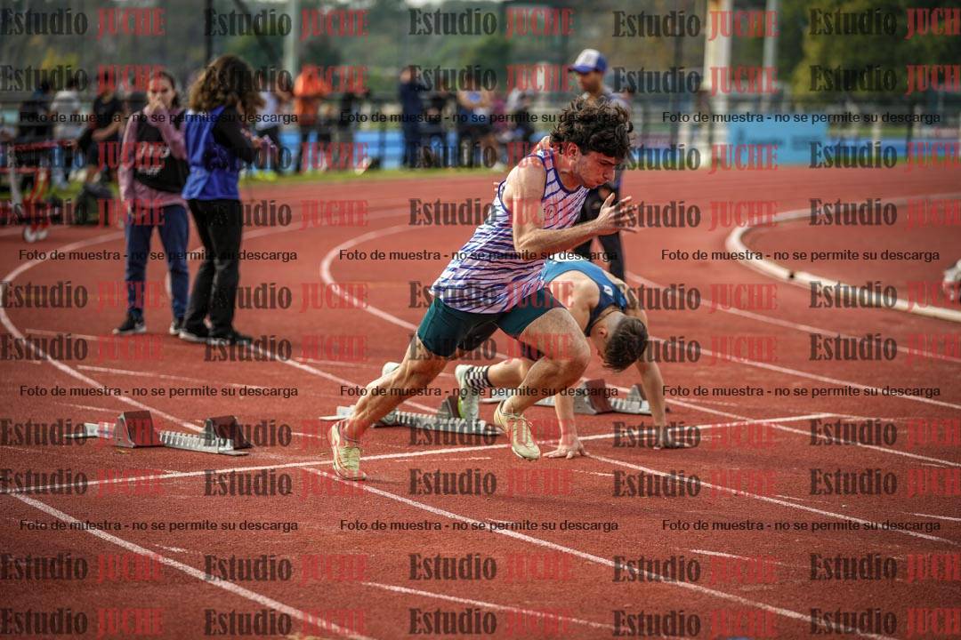 Fotos de los 100 m llanos de varones