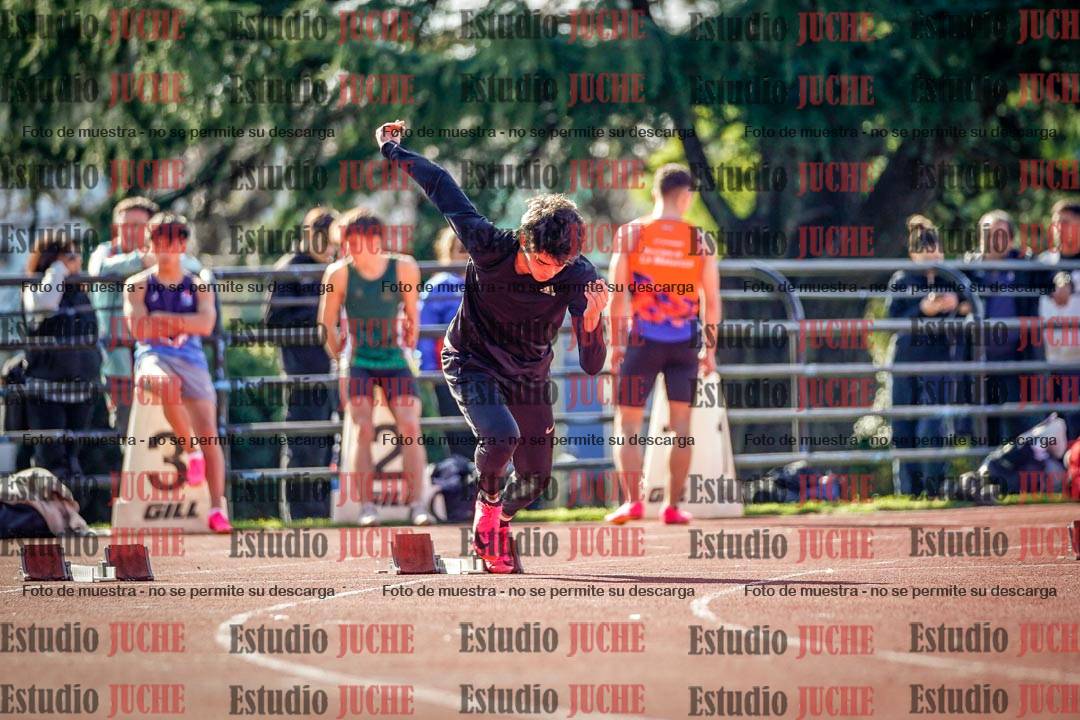 Fotos de los 100 m llanos de varones