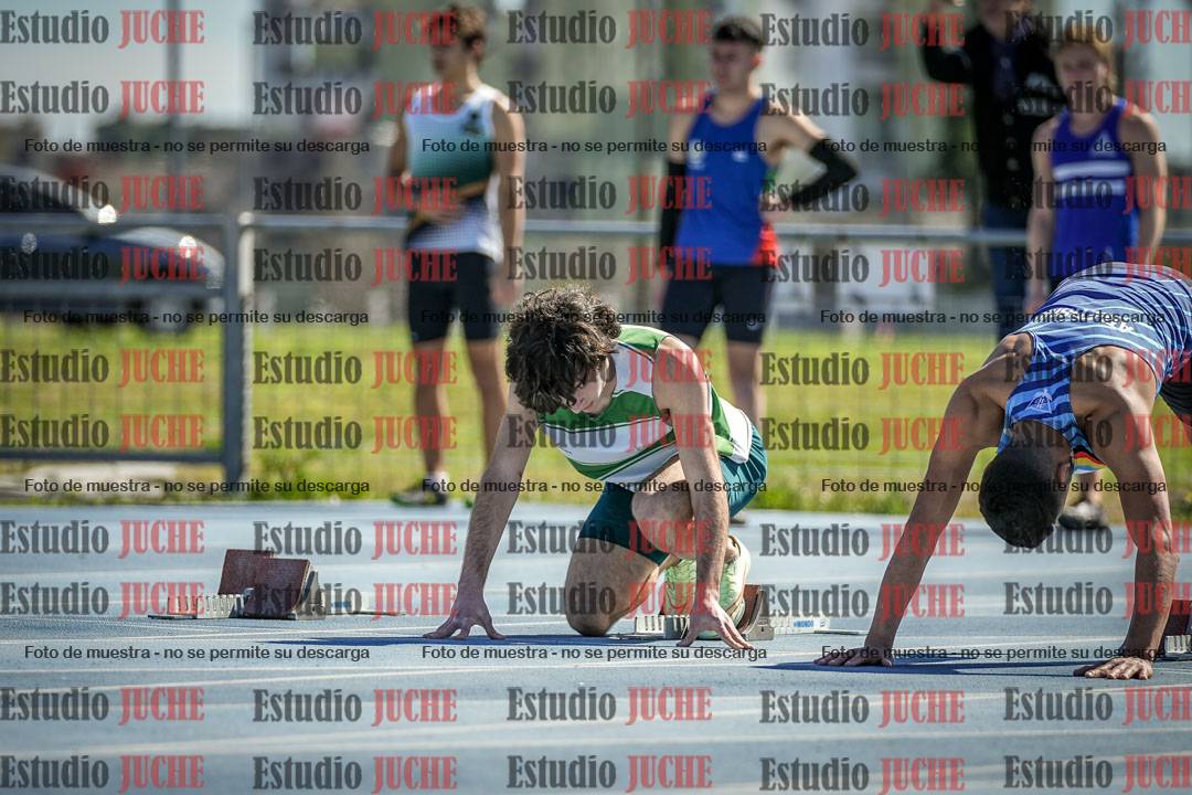 Fotos de los 100 m llanos de varones
