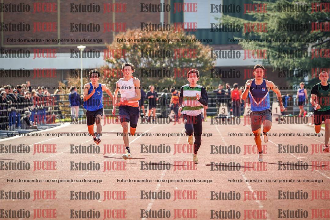 Fotos de los 100 m llanos de varones