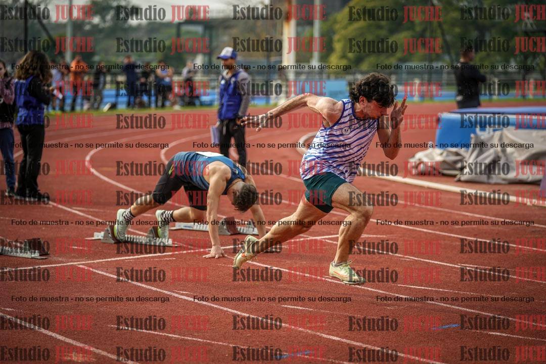 Fotos de los 100 m llanos de varones