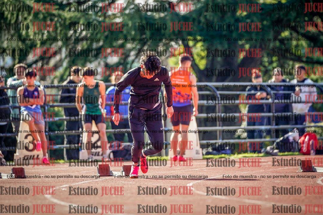 Fotos de los 100 m llanos de varones