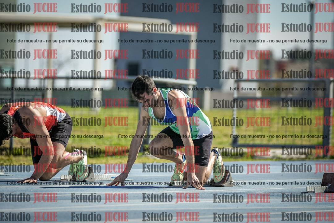 Fotos de los 100 m llanos de varones