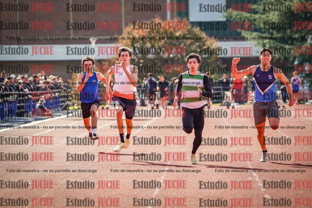 Fotos de los 100 m llanos de varones