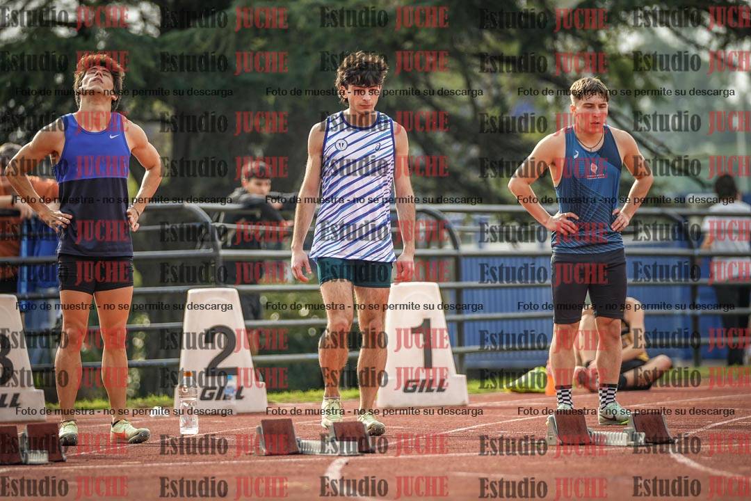 Fotos de los 100 m llanos de varones