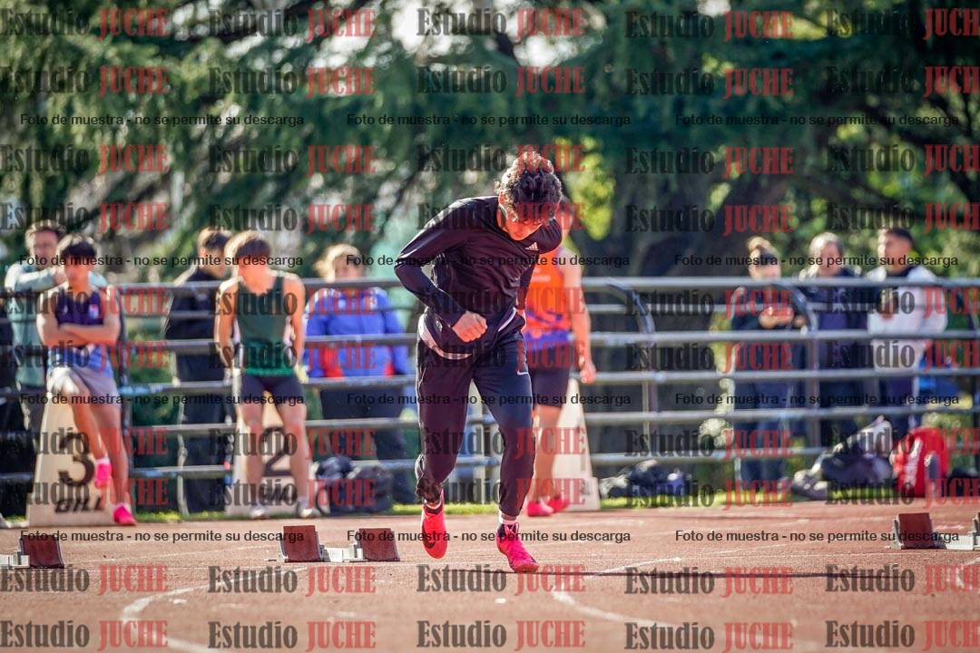 Fotos de los 100 m llanos de varones