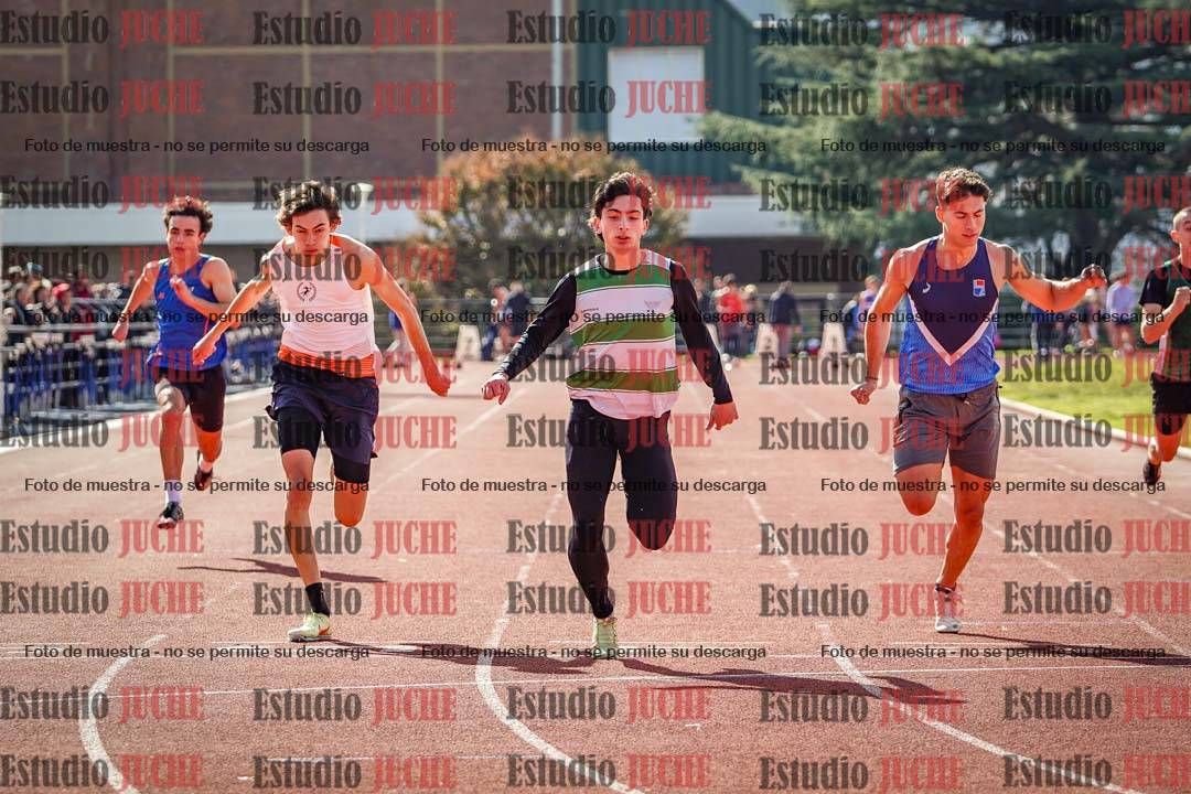 Fotos de los 100 m llanos de varones