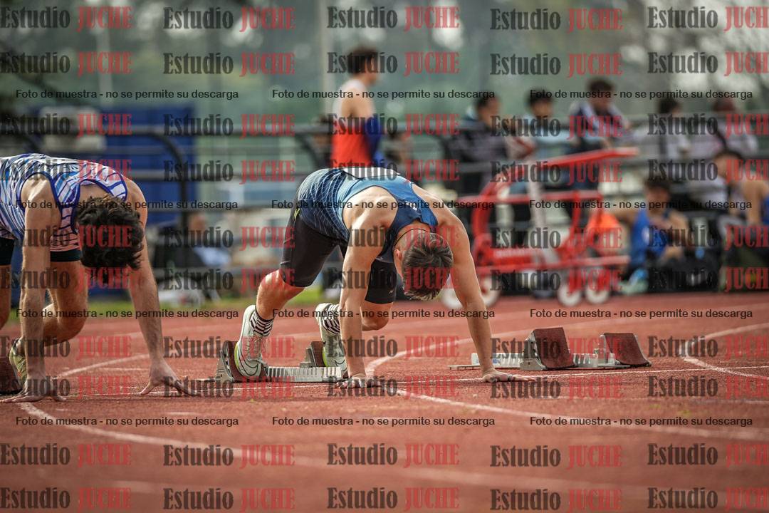 Fotos de los 100 m llanos de varones