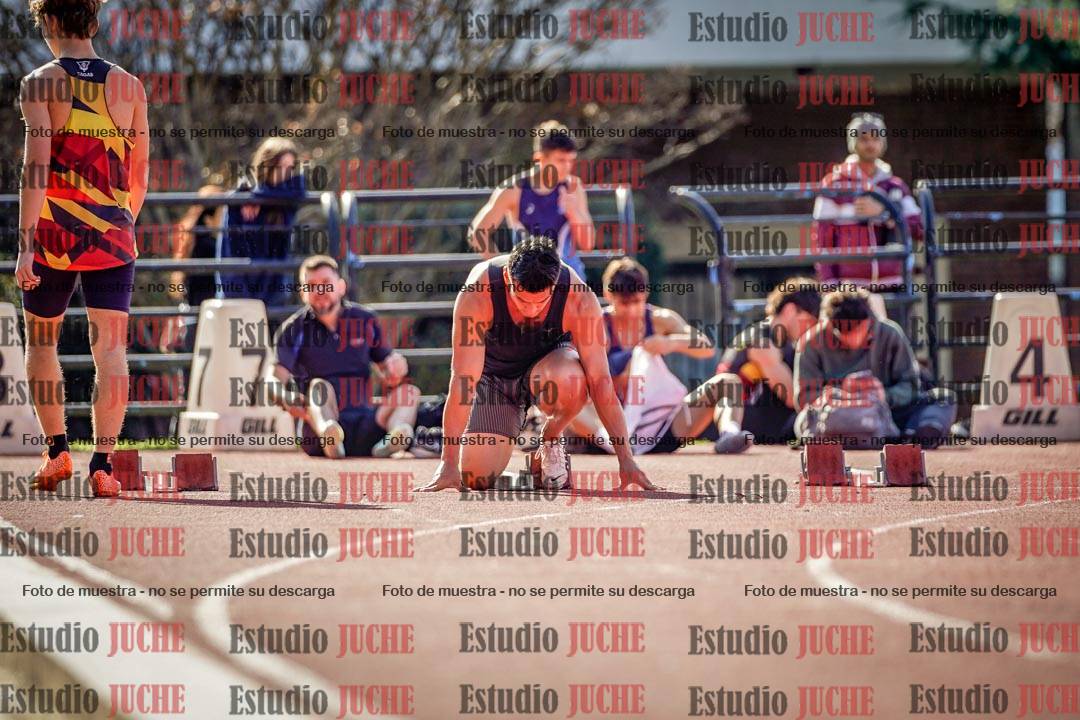 Fotos de los 100 m llanos de varones