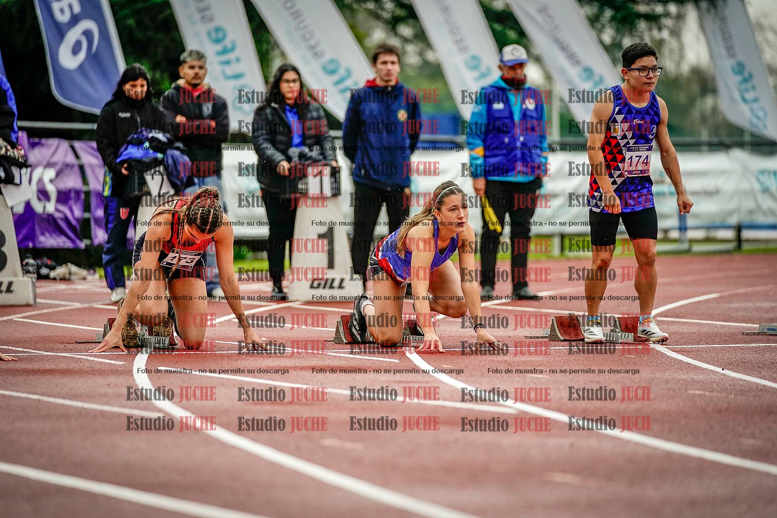 Fotos de los 100 m llanos de mujeres