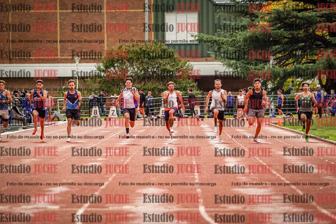 Fotos de los 100 m llanos de varones
