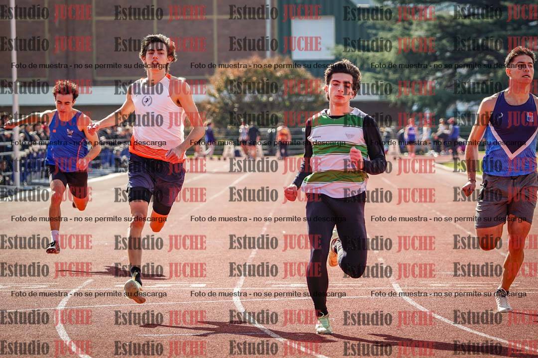 Fotos de los 100 m llanos de varones