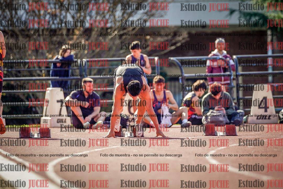 Fotos de los 100 m llanos de varones