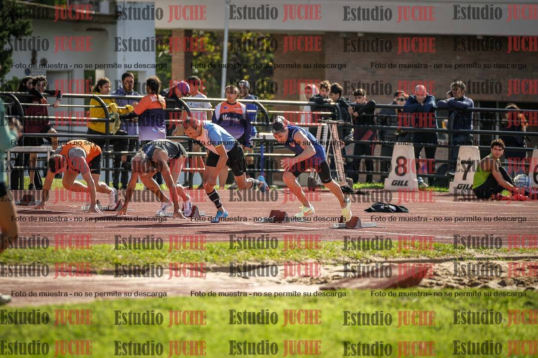 Fotos de los 100 m llanos de varones