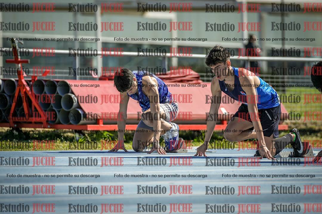 Fotos de los 100 m llanos de varones