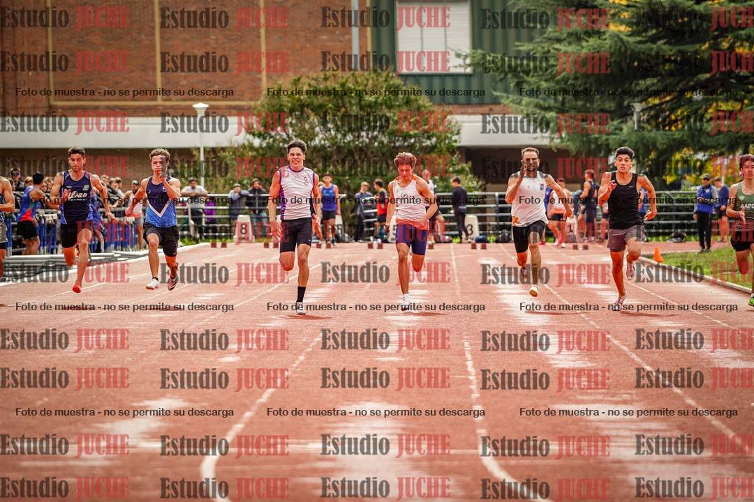 Fotos de los 100 m llanos de varones