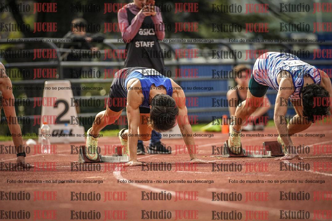Fotos de los 100 m llanos de varones