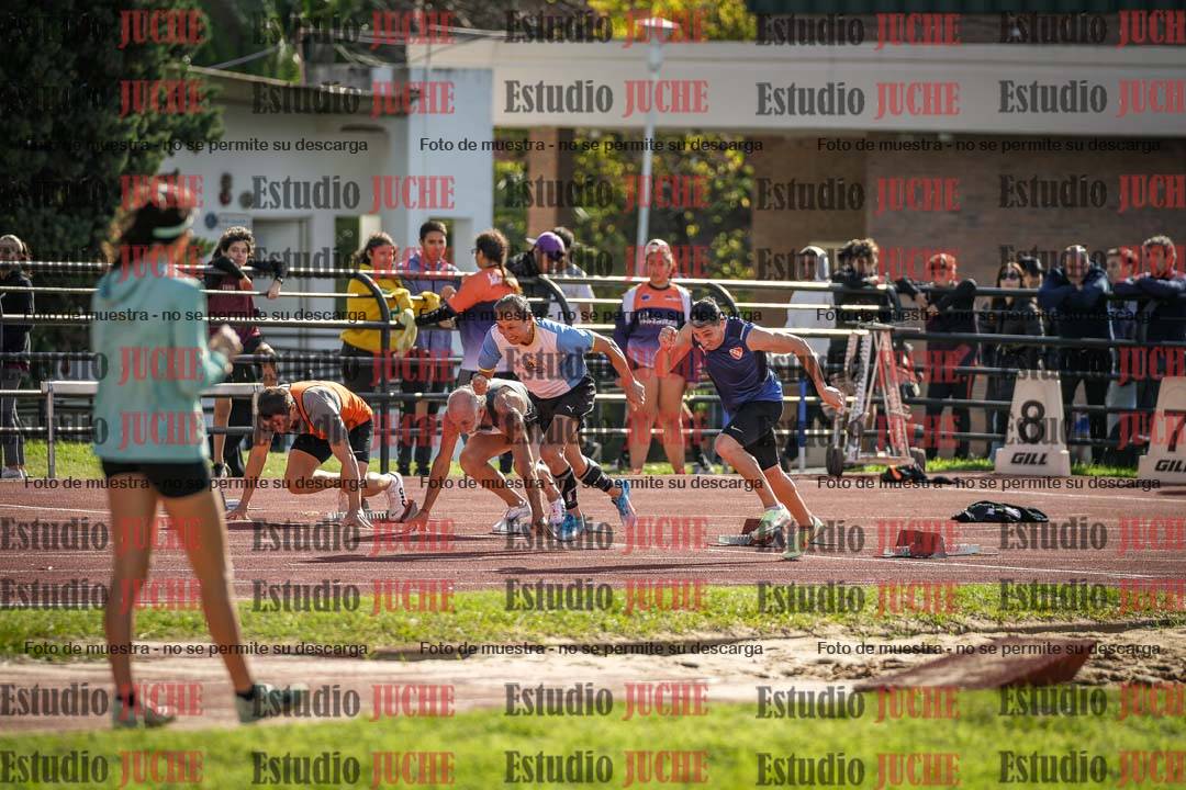 Fotos de los 100 m llanos de varones