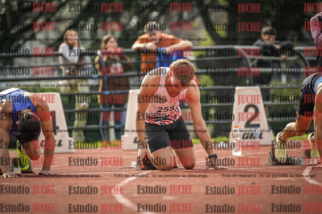 Fotos de los 100 m llanos de varones
