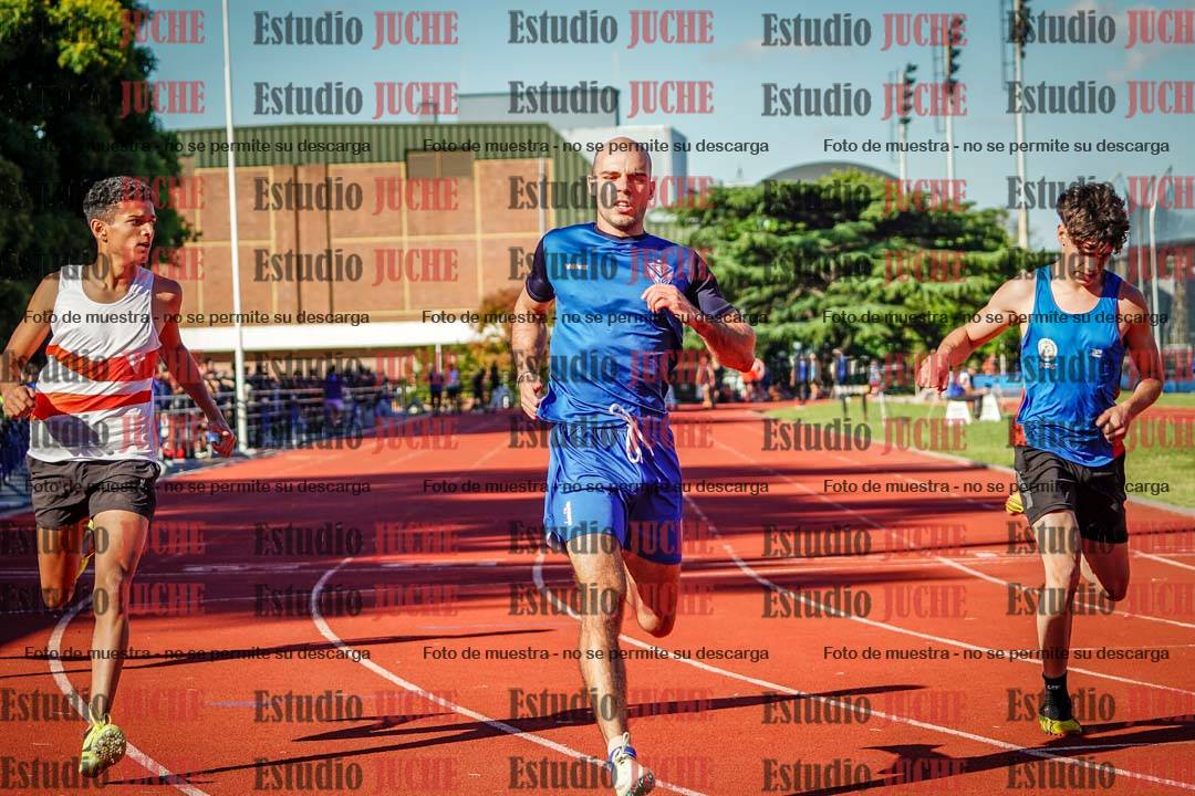 Fotos de los 100 m llanos de varones