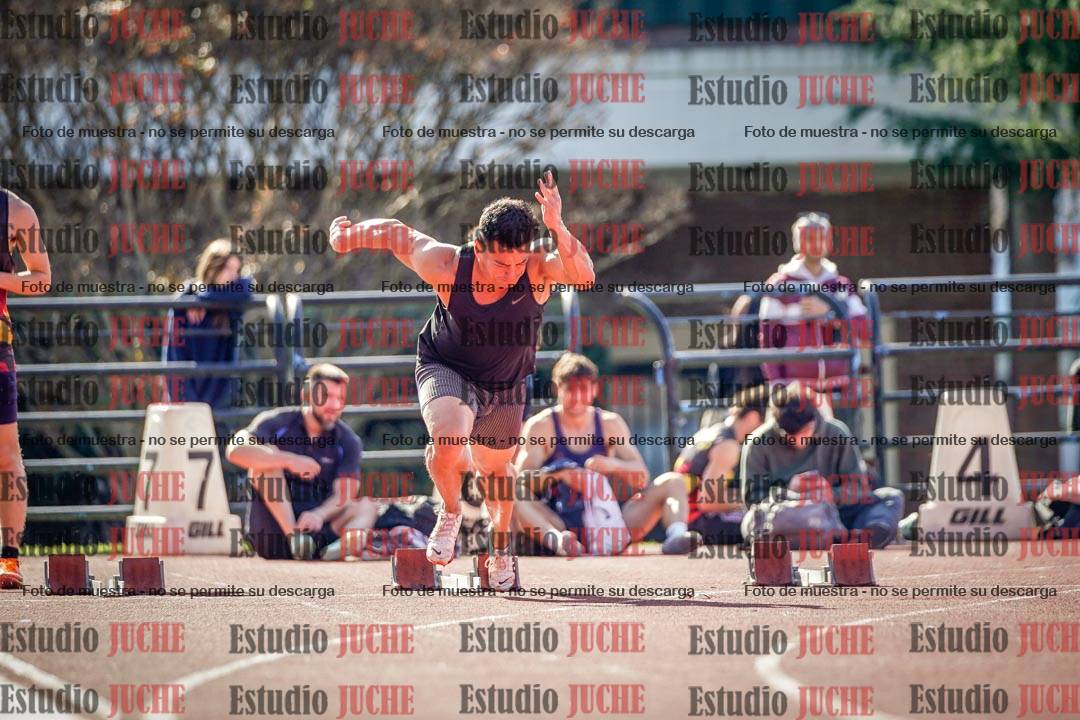 Fotos de los 100 m llanos de varones