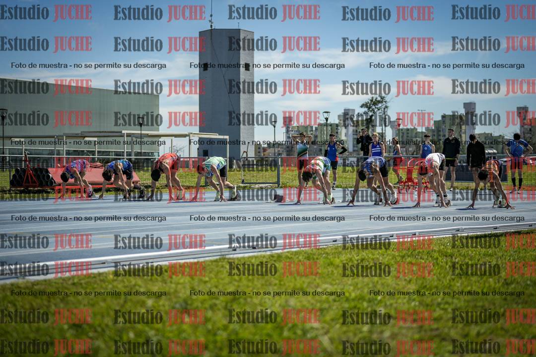 Fotos de los 100 m llanos de varones