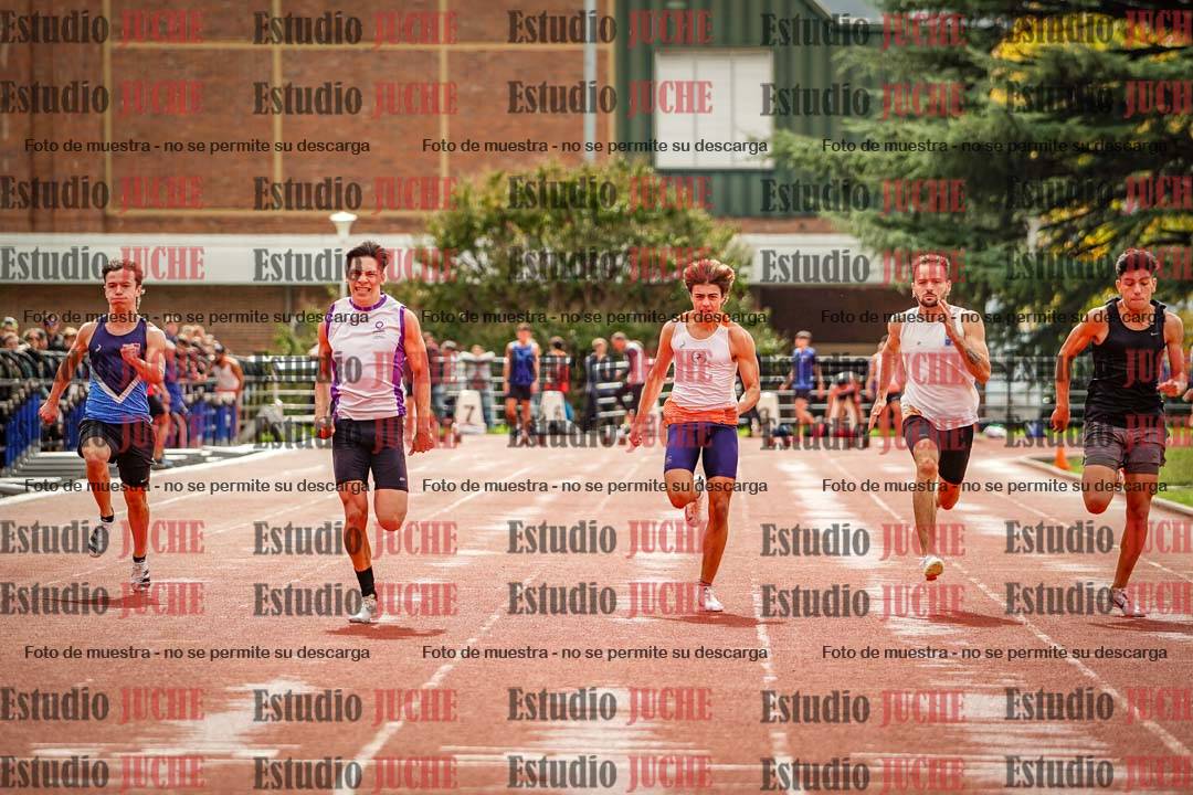 Fotos de los 100 m llanos de varones