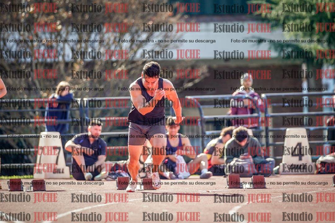 Fotos de los 100 m llanos de varones