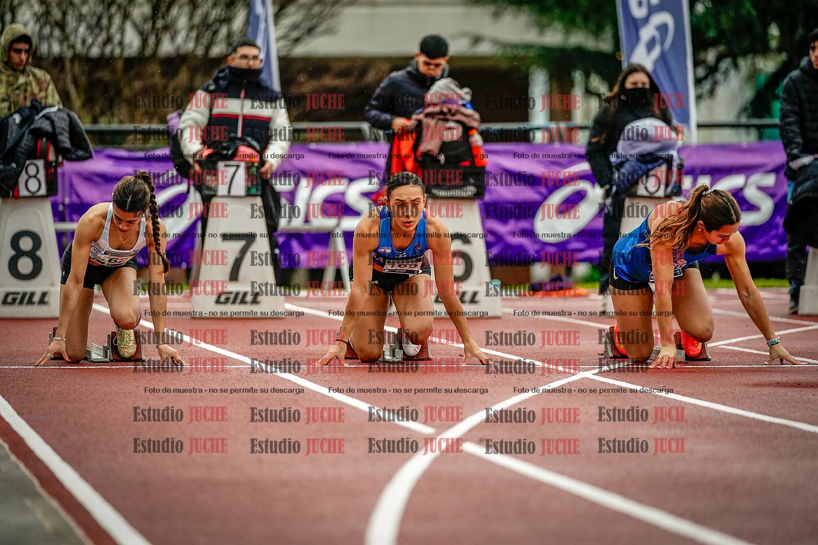 Fotos de los 100 m llanos de mujeres