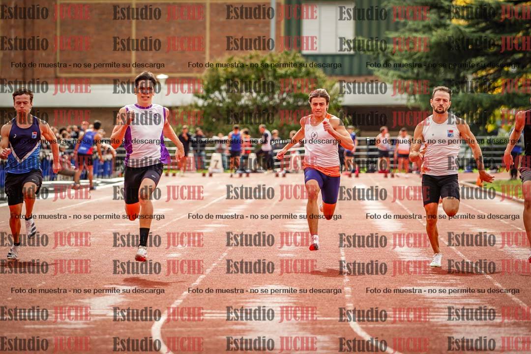 Fotos de los 100 m llanos de varones