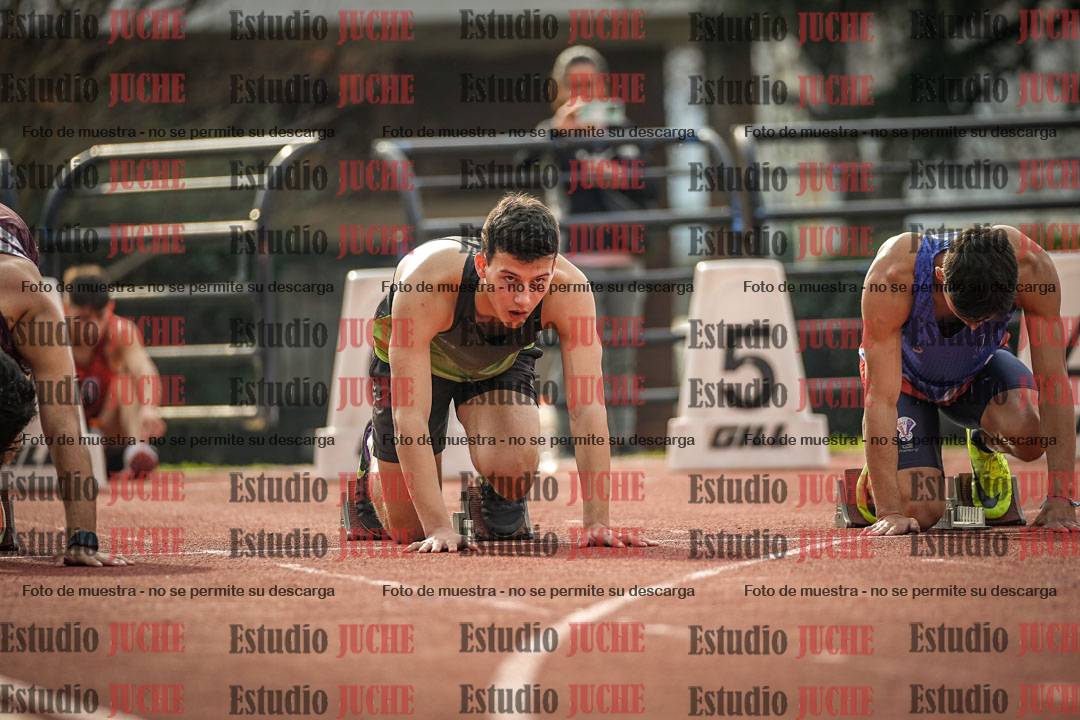 Fotos de los 100 m llanos de varones