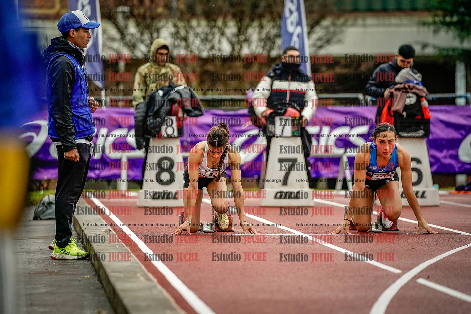 Fotos de los 100 m llanos de mujeres