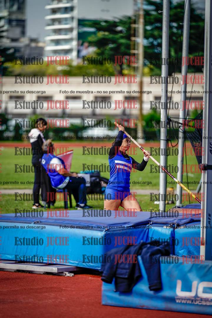 Fotos del salto con garrocha de mujeres y varones