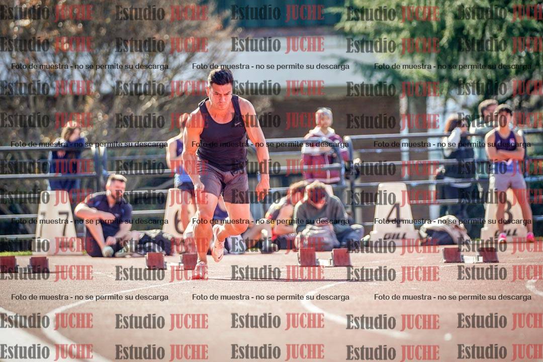 Fotos de los 100 m llanos de varones