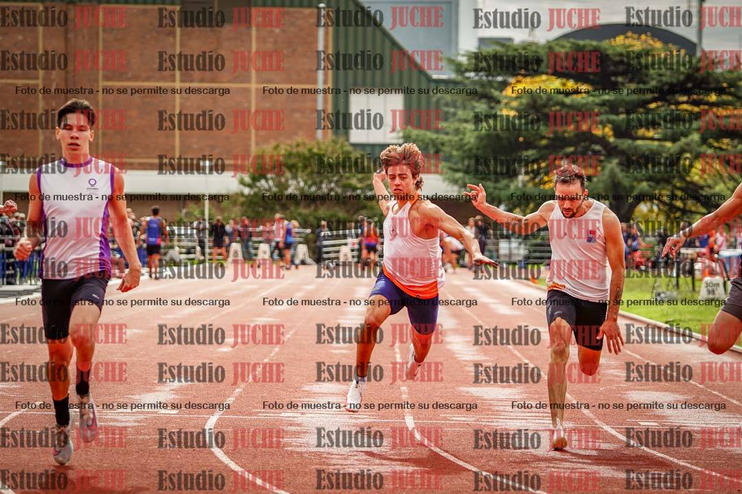 Fotos de los 100 m llanos de varones