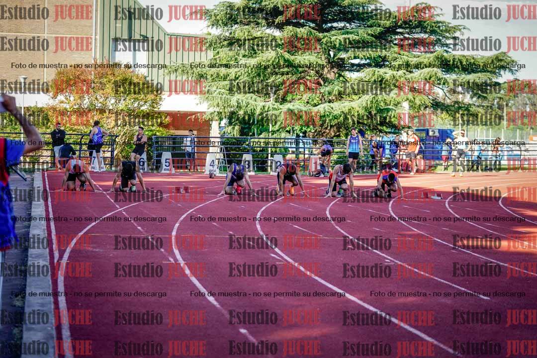 Fotos de los 100 m llanos de varones
