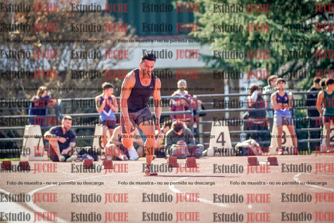 Fotos de los 100 m llanos de varones