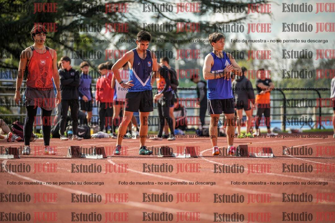 Fotos de los 100 m llanos de varones