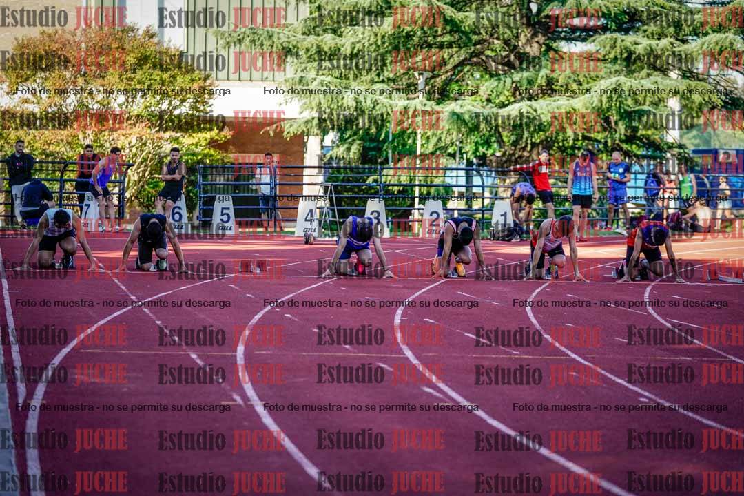Fotos de los 100 m llanos de varones