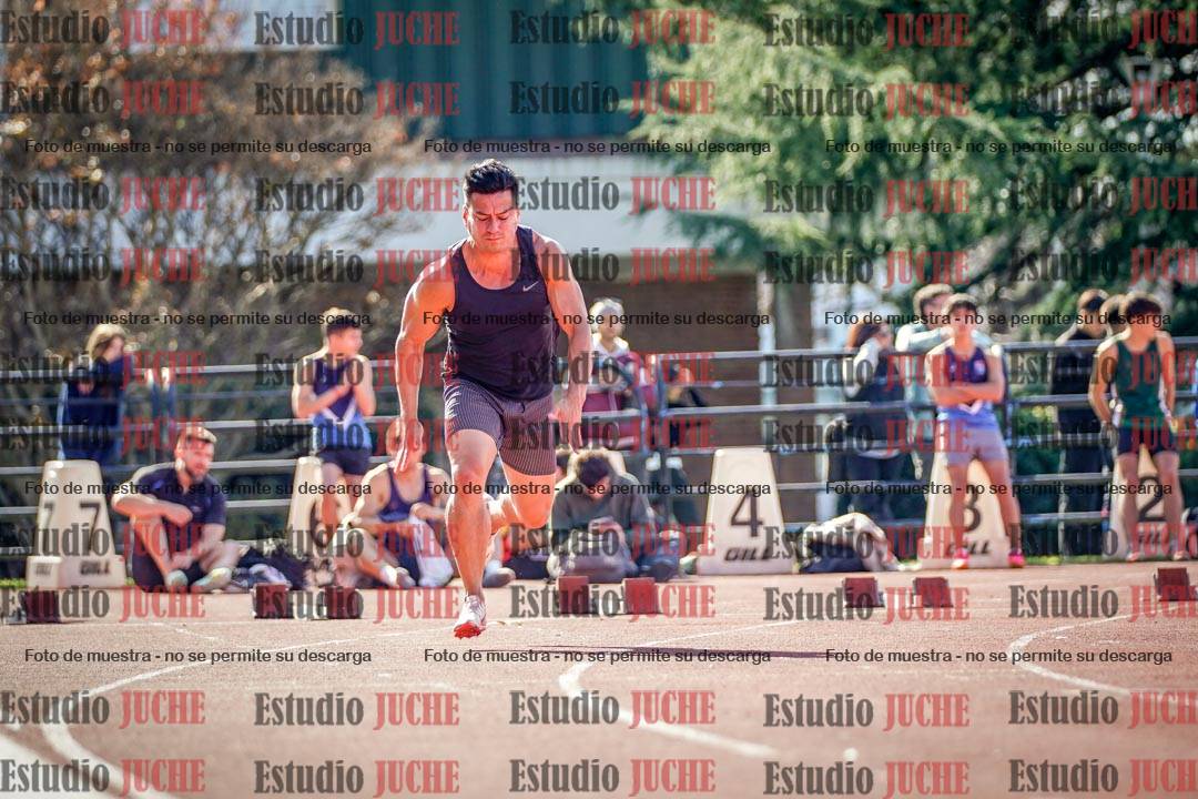 Fotos de los 100 m llanos de varones