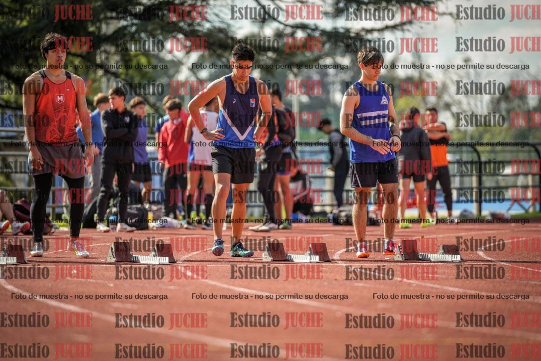 Fotos de los 100 m llanos de varones