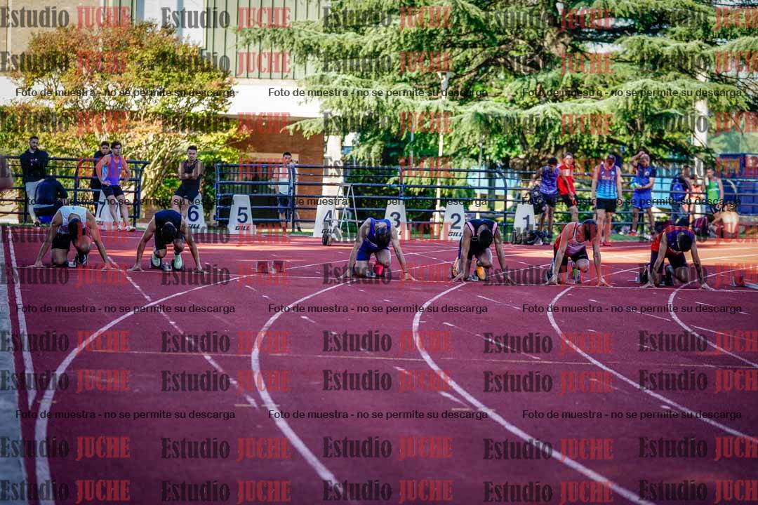 Fotos de los 100 m llanos de varones