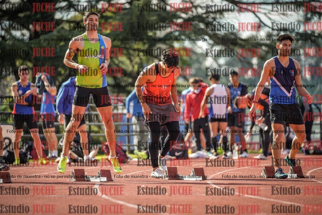 Fotos de los 100 m llanos de varones