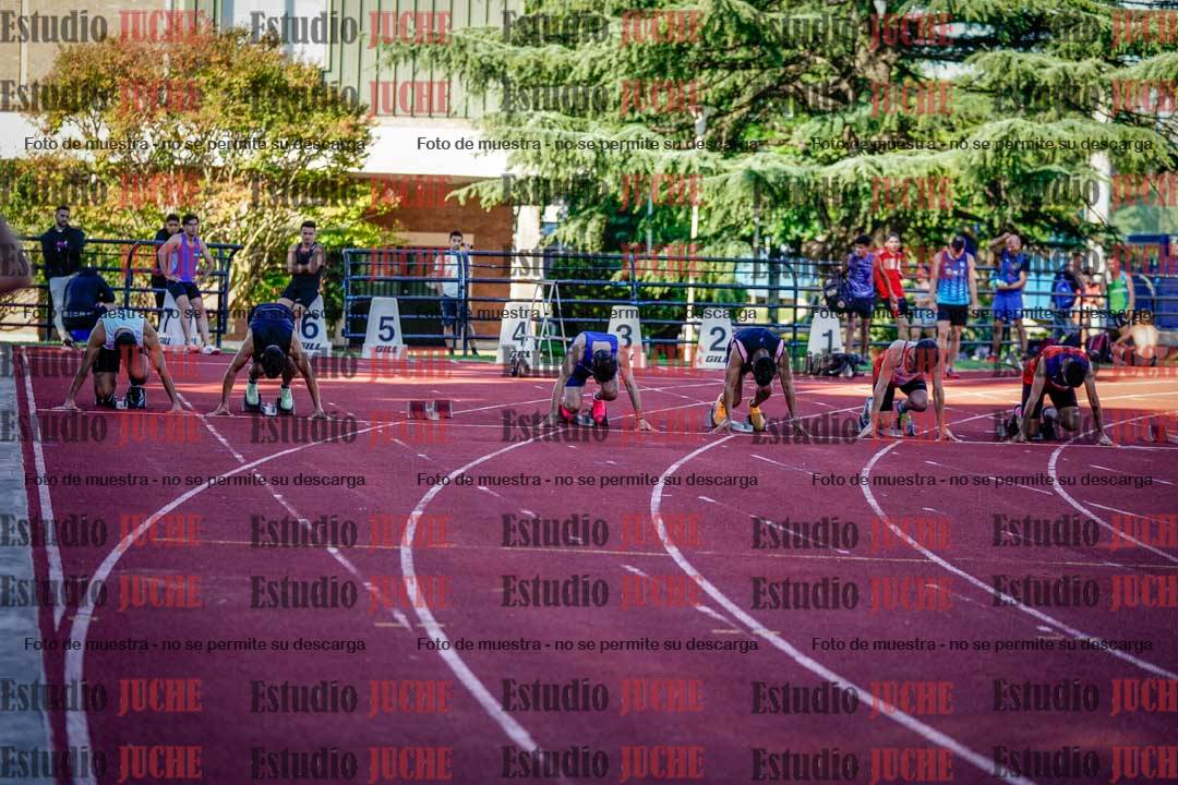 Fotos de los 100 m llanos de varones