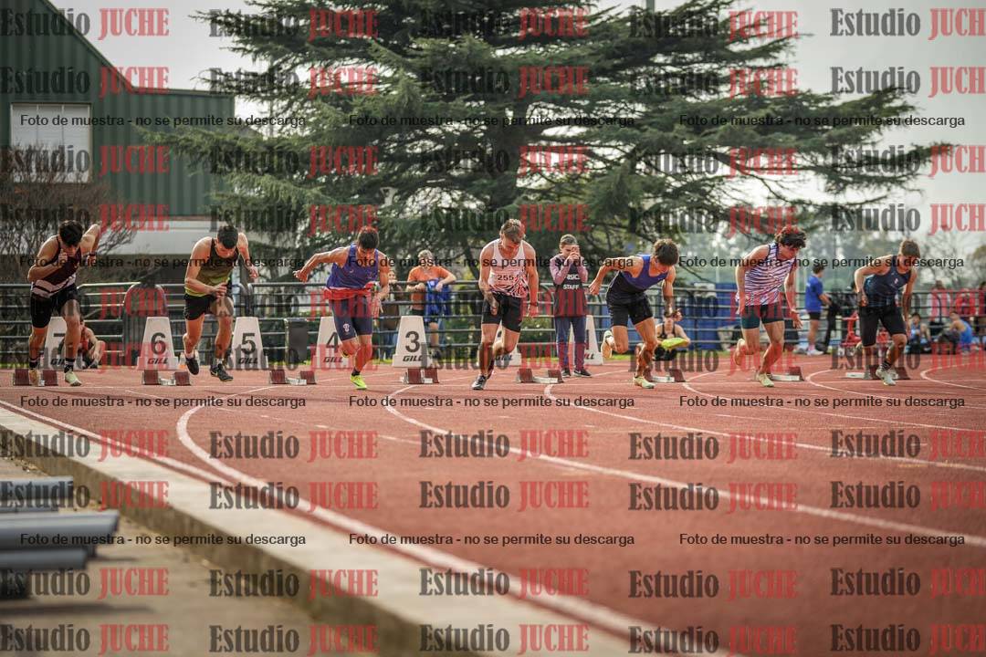 Fotos de los 100 m llanos de varones