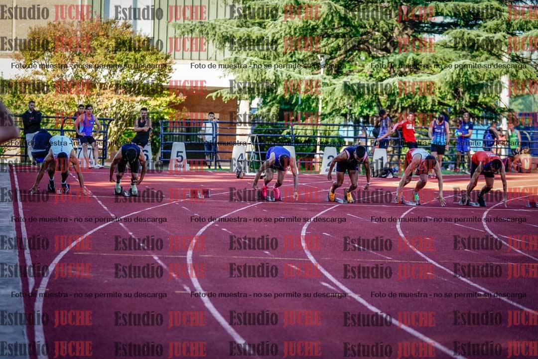 Fotos de los 100 m llanos de varones
